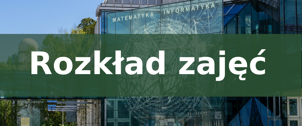 Rozkład zajęć 2025/2026 semestr letni