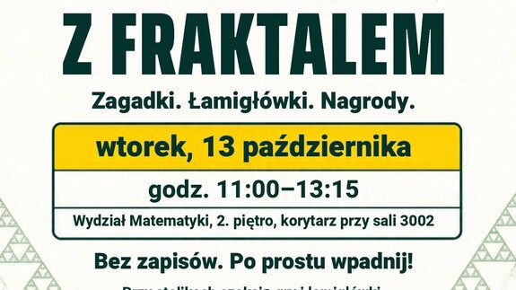 Dlaczego warto do nas dołączyć? Czym zajmuje się Koło Naukowe Zastosowań Matematyki „Fraktal”?