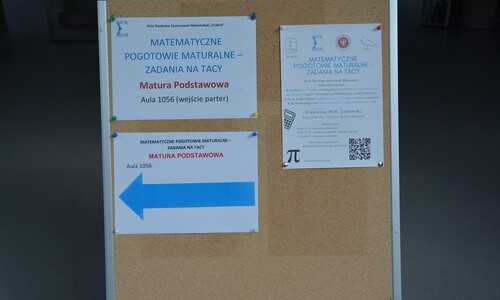 MATEMATYCZNE POGOTOWIE MATURALNE - ZADANIA NA TACY