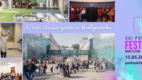 Zapraszamy na wydarzenia Wydziału Matematyki w ramach XXI Podlaskiego Festiwalu Nauki i Sztuki!