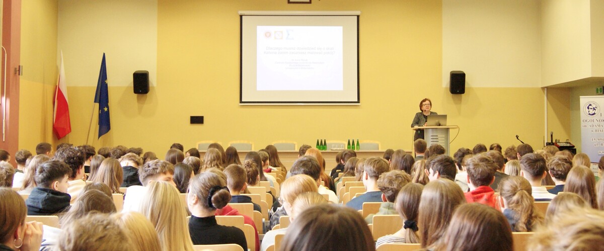 Nasz Wydział podczas Dni Nauki w I Liceum Ogólnokształcącym w Białymstoku. 