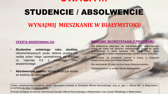 Program „Mieszkanie dla absolwenta”