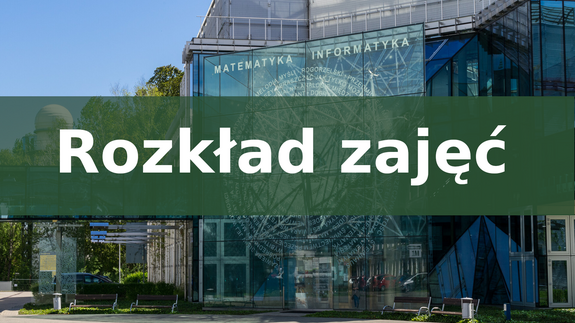 Rozkład zajęć 2025/2026 semestr letni