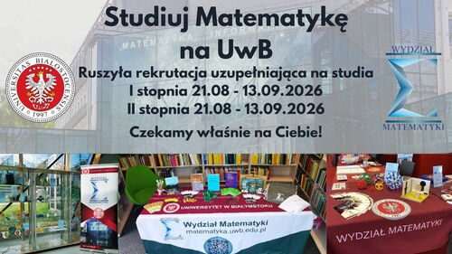 Kandydaci na studia I i II stopnia mogą rejestrować się do 13 września. Zapisy prowadzone są w systemie Internetowej Rekrutacji Kandydatów.