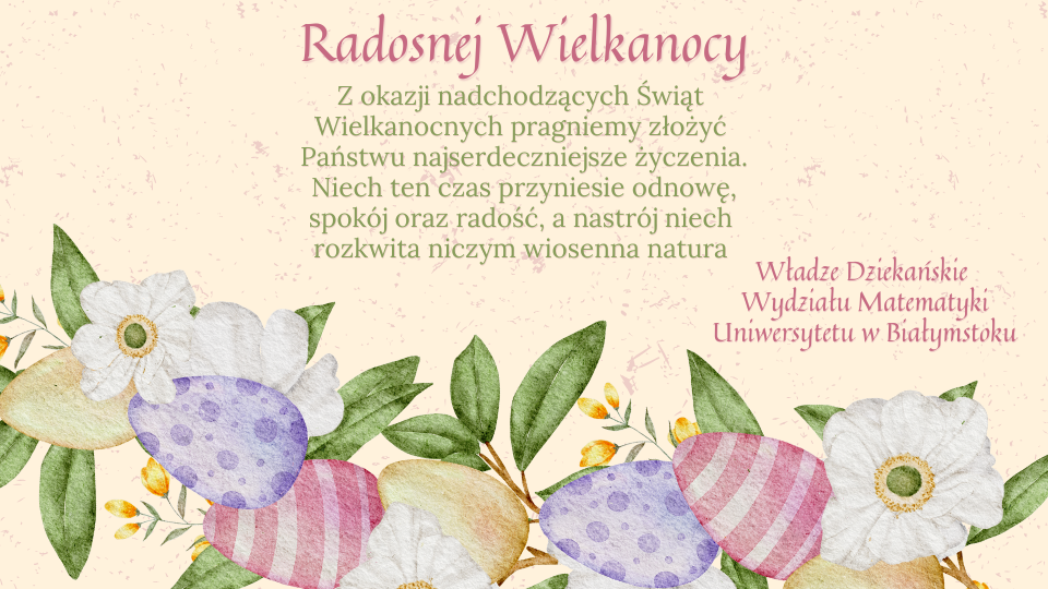 Wesołych Świąt Wielkanocnych!