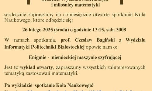 „Wykłady Otwarte Fraktala” w roku akademickim 2024/2025
