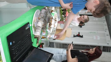 Piknik Klub&oacute;w Młodego Odkrywcy na Uniwersytecie w Białymstoku podczas Podlaskiego Festiwalu Nauki i Sztuki 