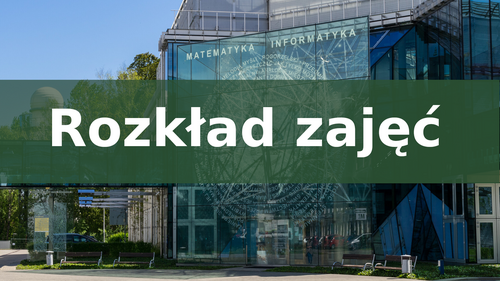 Rozkład zajęć 2025/2026 semestr letni