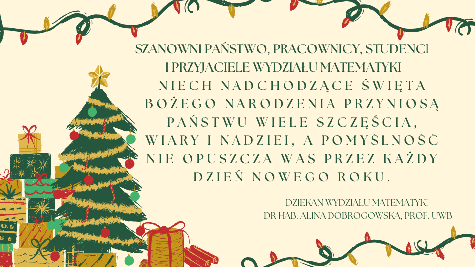 Wesołych Świąt Bożego Narodzenia i Szczęśliwego Nowego Roku!