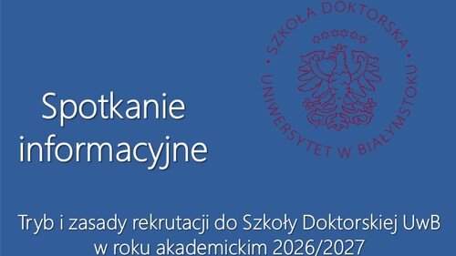 Rekrutacja 2026/2027 - spotkanie informacyjne